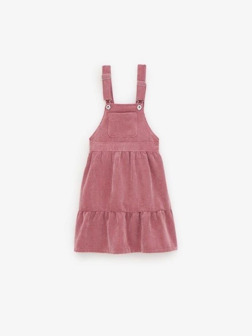 Zara Kids Corduroy 100% Cotton Dusty Rose Overall Dress Girls Size 9